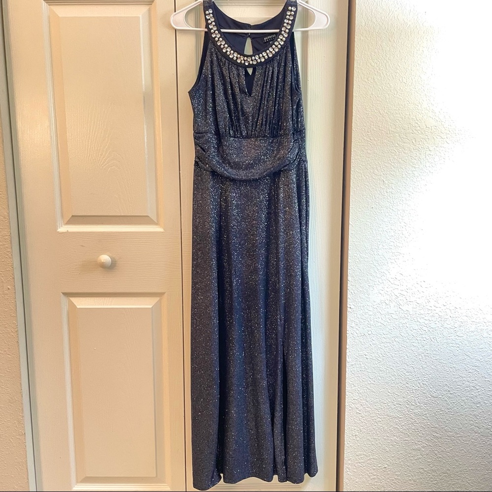 Enfocus Navy Blue Long Dress